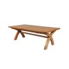 Country Oak 3.4m Cross Leg Double Extending Large Dining Table - £300 OFF SUMMER SALE - 8