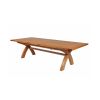 Country Oak 3.4m Cross Leg Double Extending Large Dining Table - £300 OFF SUMMER SALE - 7