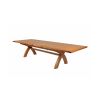 Country Oak 3.4m Cross Leg Double Extending Large Dining Table - £300 OFF SUMMER SALE - 9