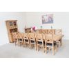 Country Oak 3.4m Cross Leg Double Extending Large Dining Table - £300 OFF SUMMER SALE - 23
