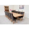 Country Oak 3.4m Cross Leg Double Extending Large Dining Table - £300 OFF SUMMER SALE - 21