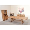 Country Oak 3.4m Cross Leg Double Extending Large Dining Table - £300 OFF SUMMER SALE - 19