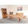 Country Oak 3.4m Large Double Extending Dining Table X Leg Oval Corners - £300 OFF SUMMER SALE - 15