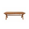 Country Oak 3.4m Large Double Extending Dining Table X Leg Oval Corners - £300 OFF SUMMER SALE - 13