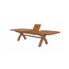Country Oak 3.4m Large Double Extending Dining Table X Leg Oval Corners - £300 OFF SUMMER SALE - 7