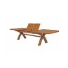Country Oak 3.4m Large Double Extending Dining Table X Leg Oval Corners - £300 OFF SUMMER SALE - 6