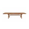 Country Oak 3.4m Large Double Extending Dining Table X Leg Oval Corners - £300 OFF SUMMER SALE - 8