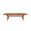 Country Oak 3.4m Large Double Extending Dining Table X Leg Oval Corners - £300 OFF SUMMER SALE - 9