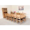 Country Oak 3.4m Large Double Extending Dining Table X Leg Oval Corners - £300 OFF SUMMER SALE - 23