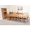 Country Oak 3.4m Large Double Extending Dining Table X Leg Oval Corners - £300 OFF SUMMER SALE - 24