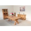 Country Oak 3.4m Large Double Extending Dining Table X Leg Oval Corners - £300 OFF SUMMER SALE - 21