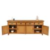 Large Country Oak Fully Assembled Sideboard 200cm - £100 OFF FLASH SALE - 12