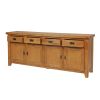 Large Country Oak Fully Assembled Sideboard 200cm - £100 OFF FLASH SALE - 20