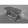 80cm Small Country Oak Cross Leg Indoor Bench - £40 OFF FLASH SALE - 7
