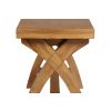 80cm Small Country Oak Cross Leg Indoor Bench - £40 OFF FLASH SALE - 5