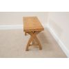 80cm Small Country Oak Cross Leg Indoor Bench - £40 OFF FLASH SALE - 12