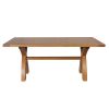Country Oak 180cm Cross Leg Dining Table - SUMMER SALE - 4