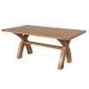 Country Oak 180cm Cross Leg Dining Table - SUMMER SALE - 8