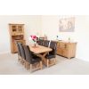 180cm Country Oak Cross Leg Dining Table Oval Corners - SUMMER SALE - 9