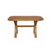 Country Oak 1.4m Cross Leg Dining Table Oval Corners - £80 OFF FLASH SALE - 5