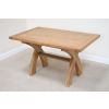 Country Oak 1.4m Cross Leg Dining Table - £80 OFF SUMMER SALE - 8