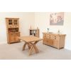 Country Oak 1.4m Cross Leg Dining Table - £80 OFF SUMMER SALE - 5