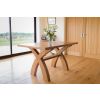Country Oak 1.4m Cross Leg Dining Table - £80 OFF SUMMER SALE - 2