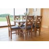 Country Oak 1.4m Cross Leg Dining Table - £80 OFF SUMMER SALE - 3
