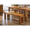 Country Oak 1.5m Solid Oak Kitchen Bench - £50 OFF FLASH SALE - 2