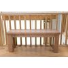 Country Oak 1.5m Solid Oak Kitchen Bench - £50 OFF FLASH SALE - 12
