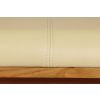 Country Oak 120cm Cream Leather Cross Leg Oak Bench - £50 OFF FLASH SALE - 8