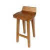 Wave Contemporary Solid Oak Fully Assembled Kitchen Bar Stool - £40 OFF FLASH SALE - 15