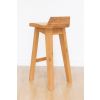 Wave Contemporary Solid Oak Fully Assembled Kitchen Bar Stool - £40 OFF FLASH SALE - 5