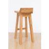 Wave Contemporary Solid Oak Fully Assembled Kitchen Bar Stool - £40 OFF FLASH SALE - 6