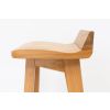 Wave Contemporary Solid Oak Fully Assembled Kitchen Bar Stool - £40 OFF FLASH SALE - 9
