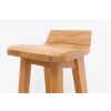Wave Contemporary Solid Oak Fully Assembled Kitchen Bar Stool - £40 OFF FLASH SALE - 10