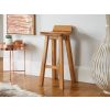 Wave Contemporary Solid Oak Fully Assembled Kitchen Bar Stool - £40 OFF FLASH SALE - 2