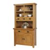 Country Oak Small 100cm Buffet and Hutch Display Cabinet Dresser - SUMMER SALE - 6