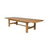 Chateaux 3.4m Large Solid Oak Extending Dining Table - £300 OFF SUMMER SALE - 4