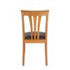 Victoria Oak Dining Chair Brown Leather Pad - £30 OFF FLASH SALE - 6
