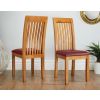 Westfield Solid Oak Chair Red Leather - £30 OFF FLASH SALE - 2